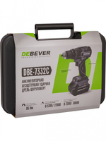 DBE-7332C Дрель-шуруповерт аккумуляторная DeBever бесщеточная, ударная, 85Nm, 20+3, 13мм, 20В