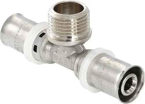 Тройник пресс переходной 16мм x ½"н x 16мм Valtec VTm.233.N.160416