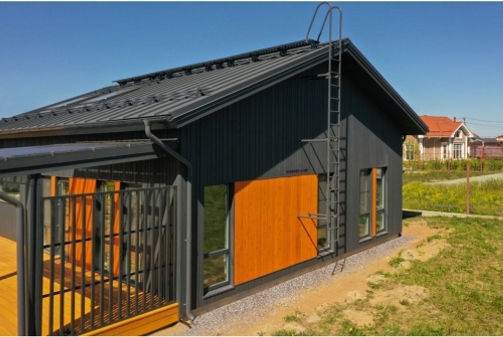 Кликфальц Grand Line 0,5 Rooftop Бархат с пленкой на замках RAL 7016 антрацитово-серый