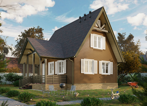 Сайдинг LUX под дерево, Ёлочка, миндаль