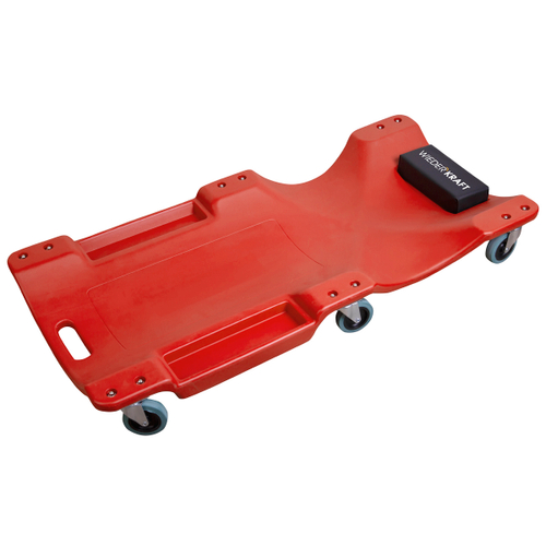 WDK-84068R Лежак ремонтный подкатной, пластиковый, красный