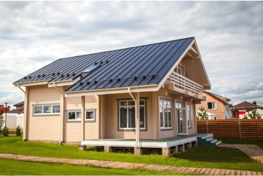 Кликфальц Line Grand Line 0,5 Satin Matt с пленкой на замках RAL 7024 мокрый асфальт