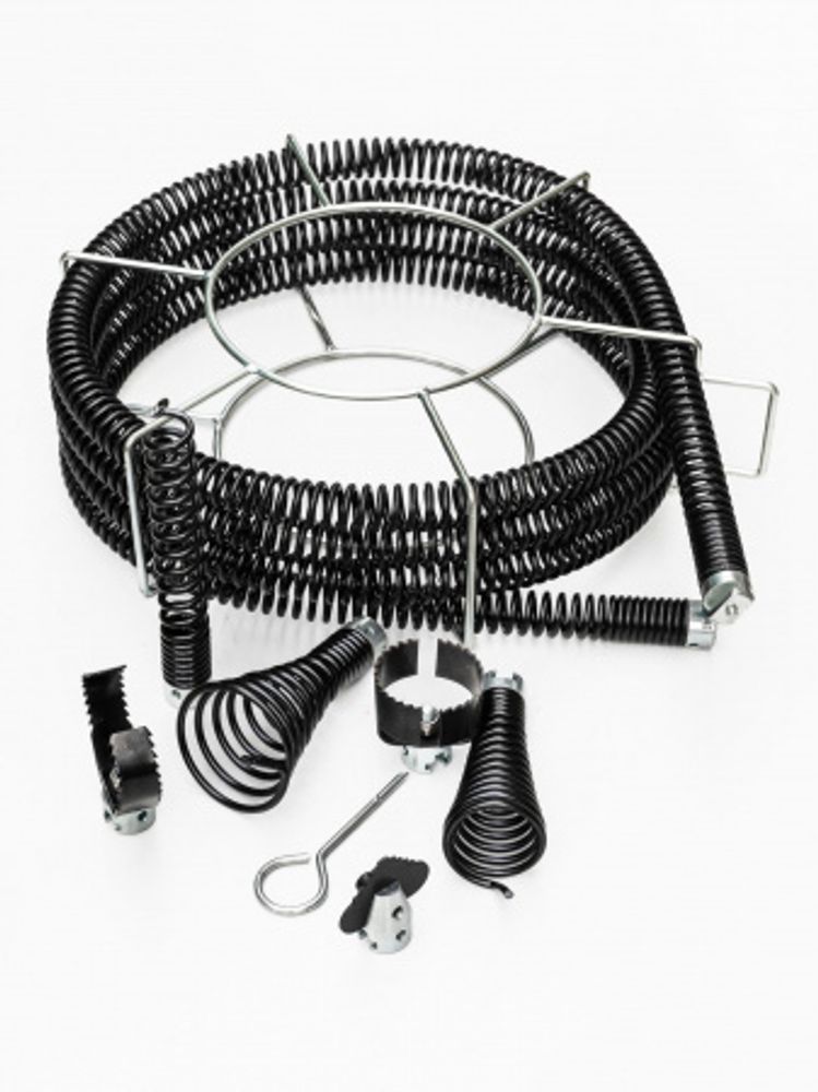 50300-30-Н5 CROCODILE Комплект насадок для спиралей 30мм.Прямая,конусная, вильч.скребок"Е",пика,ключ