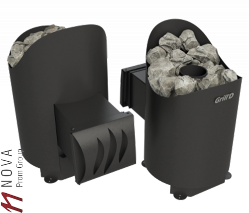 Печь для бани Grill'D Aurora mini Long black