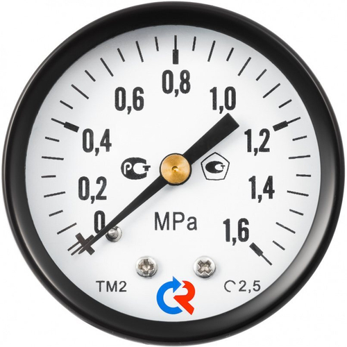 Вакуумметр Росма ТВ-11GТ.GG (-1-Gкгс/см2) M1Gx1 2.5 общетехнический 4Gмм, тип - ТВ-11GТ, осевое присоединение, -1-Gкгс/см2, резьба M1Gx1, класс точности 2.5