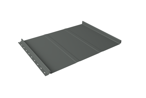 Кликфальц Line Grand Line 0,45 PE с пленкой на замках RAL 7005 мышино-серый