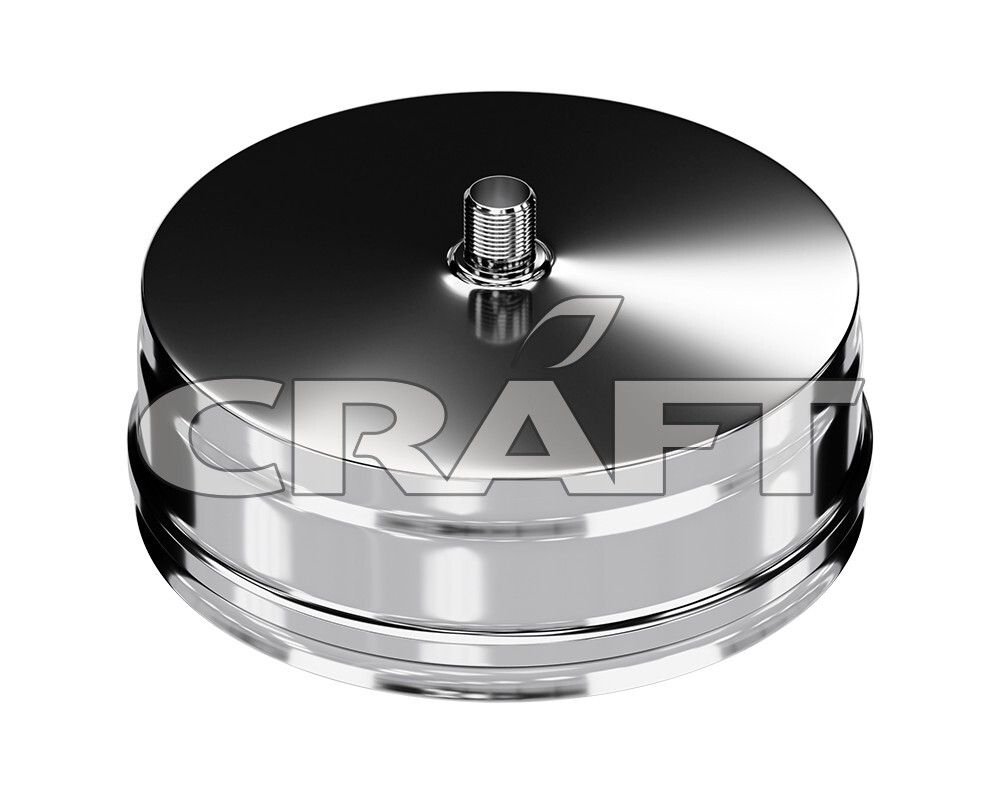 Заглушка Craft М внешняя нержавеющая (316/0,5) ф120