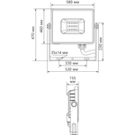 Светодиодный прожектор Feron LL-928 IP65 500W 6400K 41157