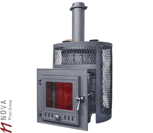 Печь для бани GFS Авангард Ураган 24МС ЗК круглая чугунная