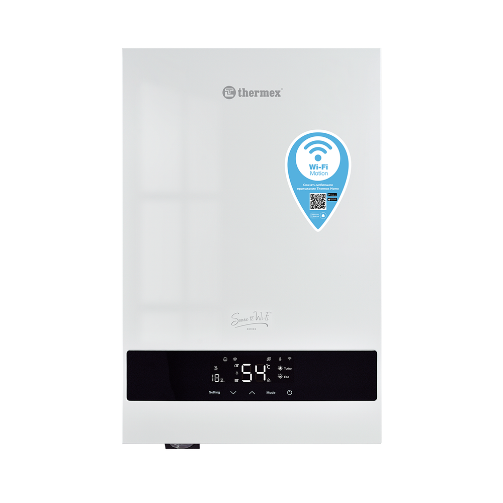 Электрический настенный котел THERMEX Sonne 12 Wi-Fi (White)