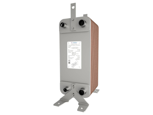 Ридан 111B2141R — Теплообменник пластинчатый паяный BPHE_RD-200-140-3,0-L, присоединительный штуцер H1/H2 — L3, Q3/Q4 — H3''1/8