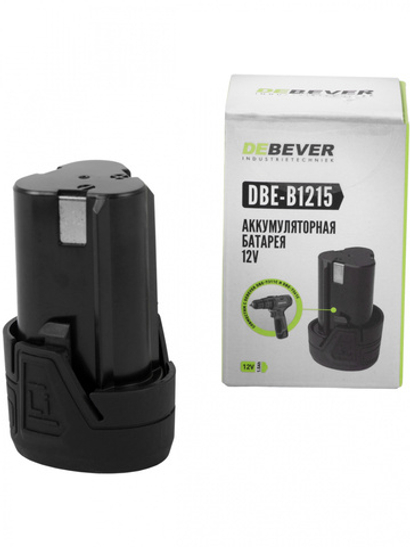 DBE-B1215 Аккумулятор DeBever li-ion; 12В; 1,5 Ач
