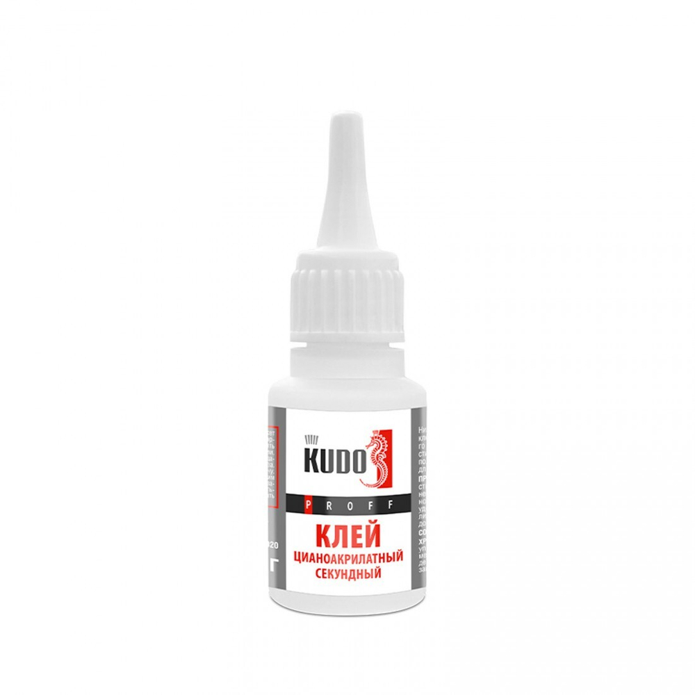 Клей KUDO PROFF SMB-020 секундный прозрачный 20 гр, шт
