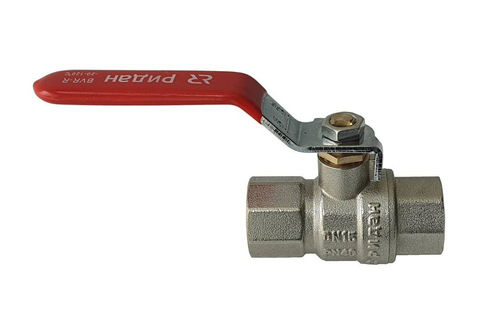 Ридан BVR-R 065B8310R — Кран шаровой PN40 DN32 с внутренней резьбой; Т от -20 ℃ ...+120 ℃; материал корпуса латунь CW602N
