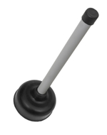 Вантуз для удаления засоров "Классик" ЭКО с пластиковой рукояткой, резиновая чаша 0,2 л, для раковин