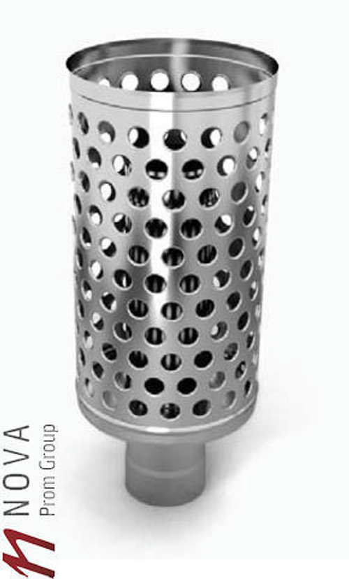 Каменка натрубная ТМФ Дизель, нерж, 1/0.5мм, ф115/253мм, L=0,618м