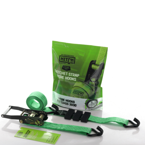 Ремень стяжной автовозный HITCH REGULAR 50мм STF 400 DaN 3000кг 3м резин. контроллер (3шт) 33мм