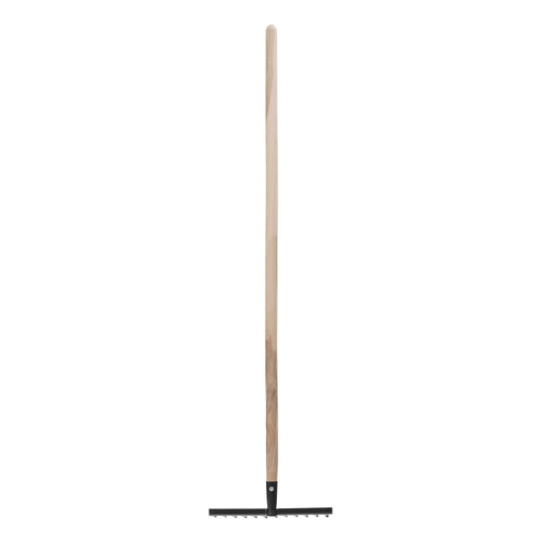 Грабли стальные, 300х1300 мм, 12 витых зубьев, деревянный черенок, Россия, Сибртех