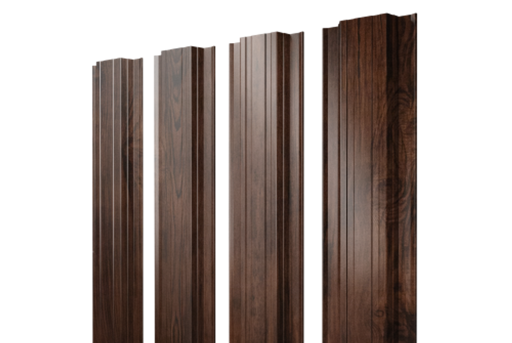 Штакетник Прямоугольный с прямым резом 0,45 Print Elite Cherry Wood TwinColor