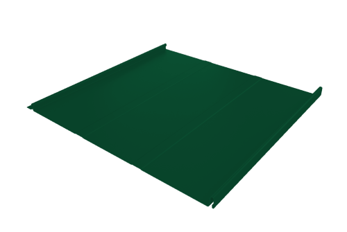 Фальц двойной стоячий Line Grand Line 0,5 Satin Matt TX с пленкой на замках RAL 6005 зеленый мох