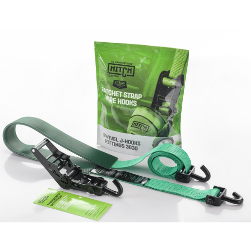 Ремень стяжной автовозный HITCH REGULAR 50мм STF 400 DaN 3000кг 3м резин. контроллер (3шт) 33мм