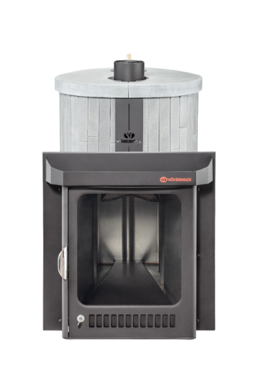 Печь для бани "Малютка" в каменной облицовке