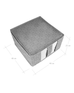 КОФР для хранения вещей ГЕЛЕОС Грей/серый/ 40х40х25 см