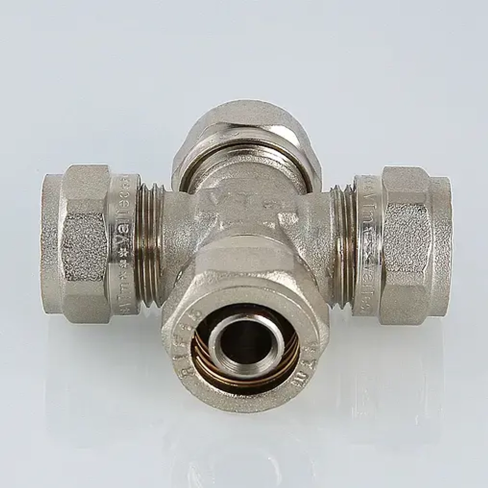 Крестовина компрессионная соединительная 16мм Valtec VTm.341.N.161616