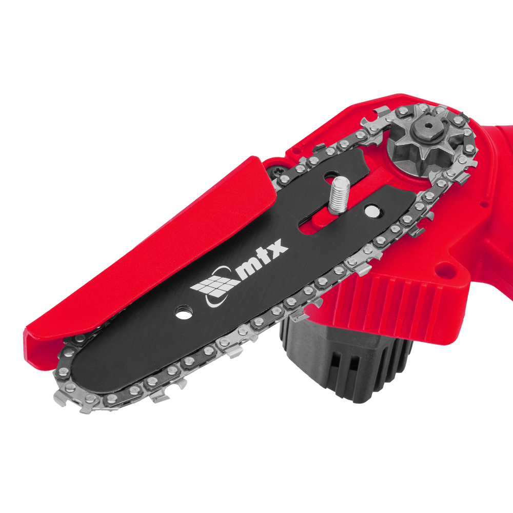 Цепная мини-пила аккумуляторная, MCS-100, шина 100 мм, Li-Ion, 20 В MTX