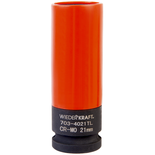 WDK-703-4021L Головка торцевая ударная тонкостенная 1/2", 6 гр. 21 мм.