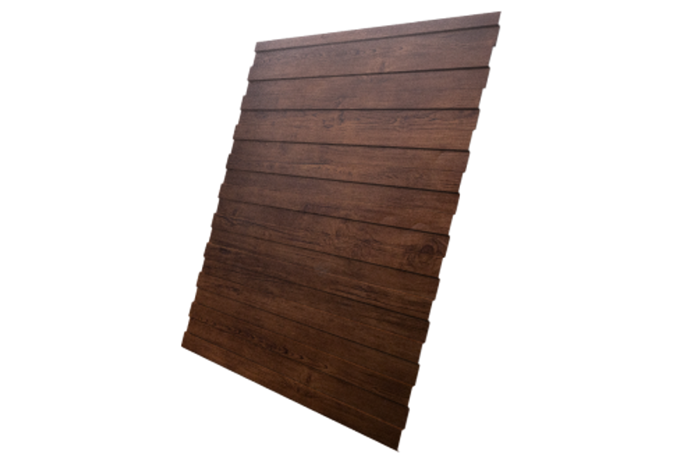 Профнастил C8A 0,4 Print Premium с пленкой Cherry Wood Fresh TwinColor