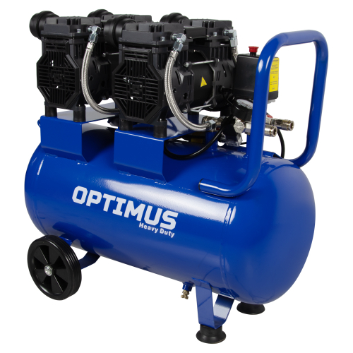 OPT-305044 Компрессор поршневой безмасляный, ресивер 50 л, 440 л/мин, 2650 об/мин, 3 КВт