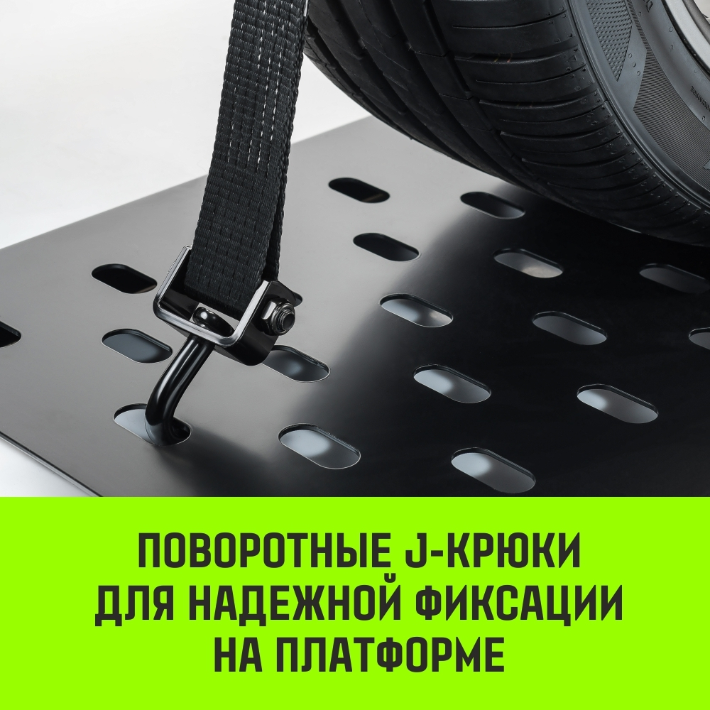 Ремень стяжной автовозный HITCH REGULAR 50мм STF 400 DaN 3000кг 3м резин. контроллер (3шт) 33мм