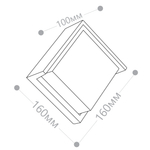 Светильник уличный светодиодный Feron DH108, 12W, 720Lm, 4000K, черный 06350