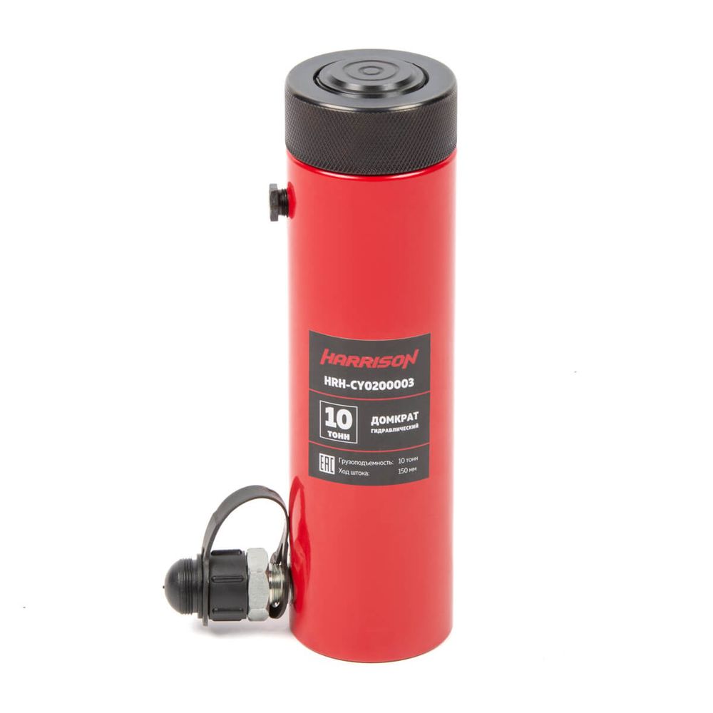 HRH-CY0200003 Домкрат гидравлический, однополостной, с фиксирующей гайкой 10 т, ход 150 мм