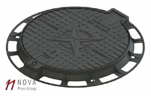 Люк чугунный лёгкий тип Л (А15) с запорным устройством «Компас»