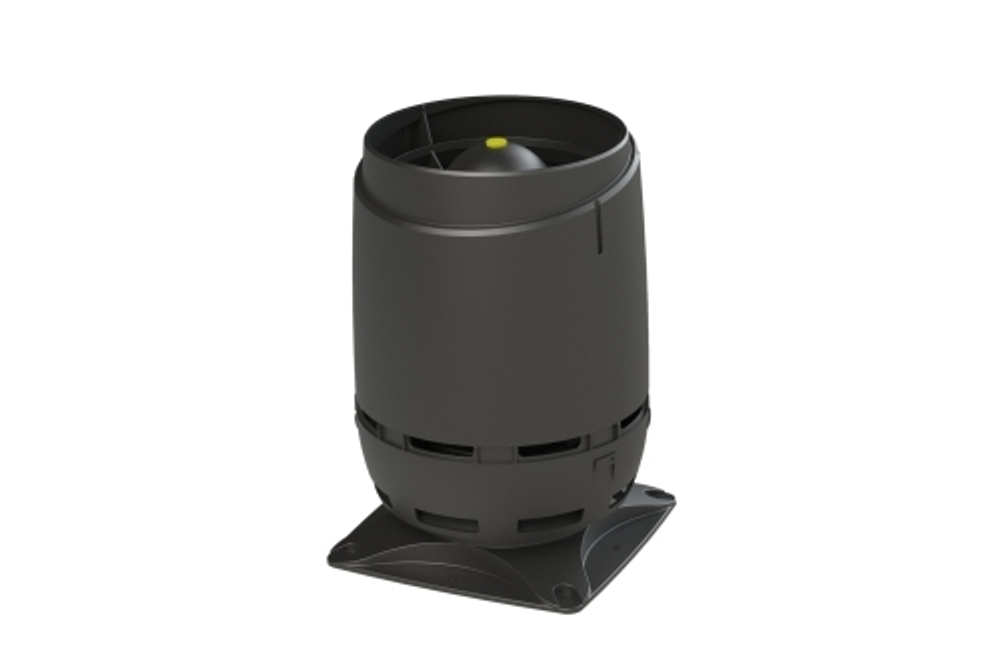 Выход вентиляционный Vilpe Flow 125S с основанием 250x250 черный