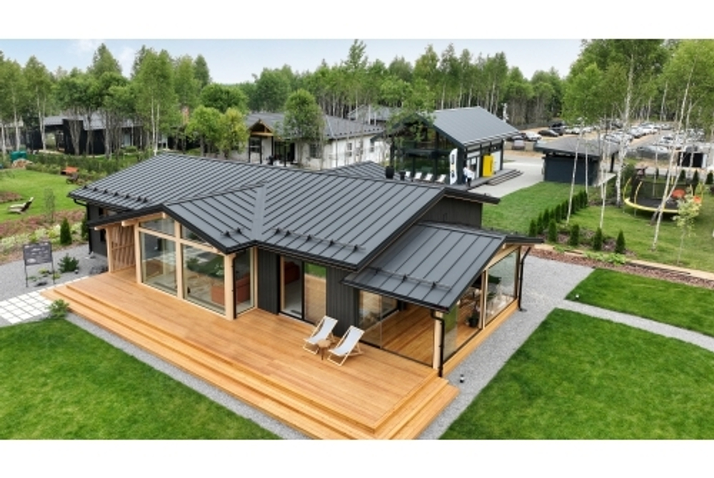 Кликфальц Pro Grand Line 0,5 Rooftop Бархат с пленкой на замках RAL 9005 черный