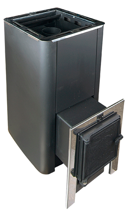 Печь для бани Термофор Олимп Carbon 26 с чуг.дверцей без стекла антрацит#