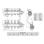 Группа коллекторная с расходомерами 7 отводов 1"в/в x ¾"ек Valtec VTc.596.EMNX.0607