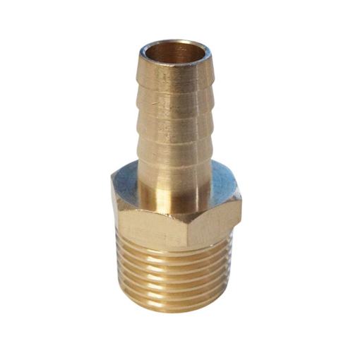 WDK-40MB Штуцер быстроразъемного соединения  "ёлочка" под шланг 12 мм, внешняя резьба 1/2" PT, латун