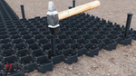 Решетка газонная пластиковая черная "Hexarm" (гексарм)