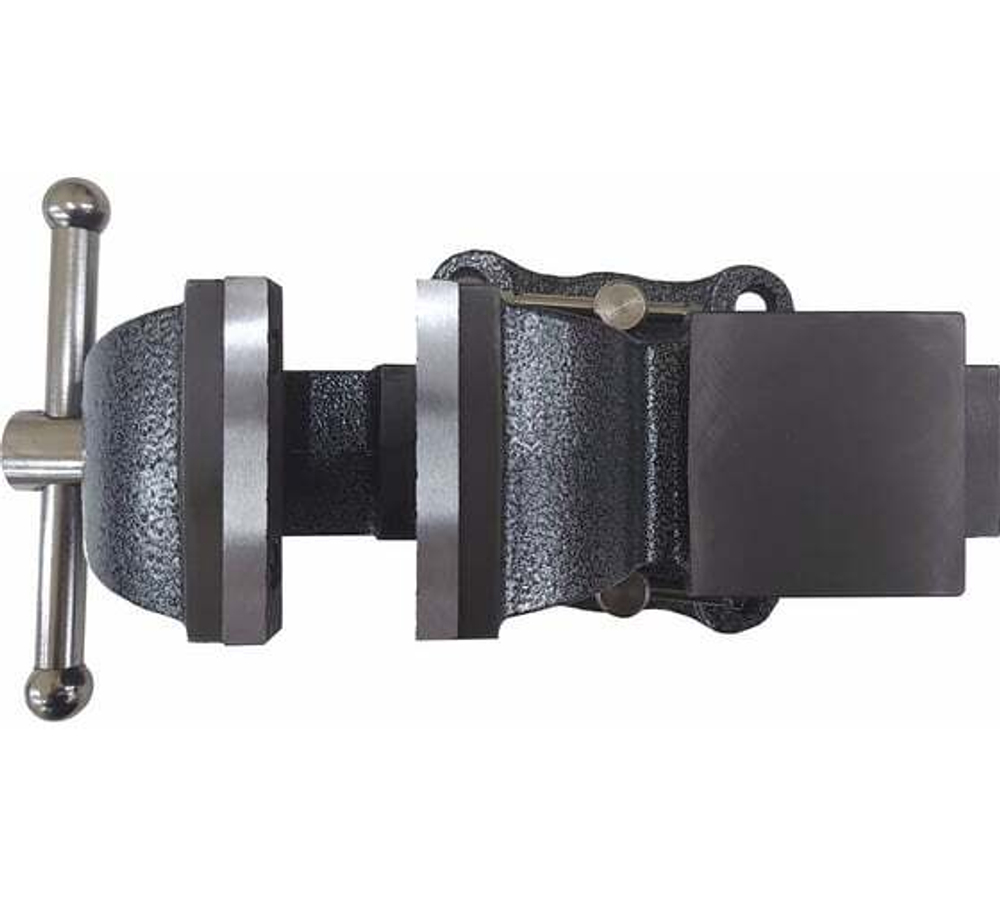 Слесарные тиски GRIFF 75 мм, серия PRO, поворотные, стальные губки, с наковальней 5кг g164022