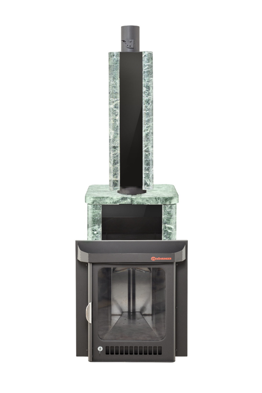 Печь для бани "Квадра ПФ" (Стекло- Камень)