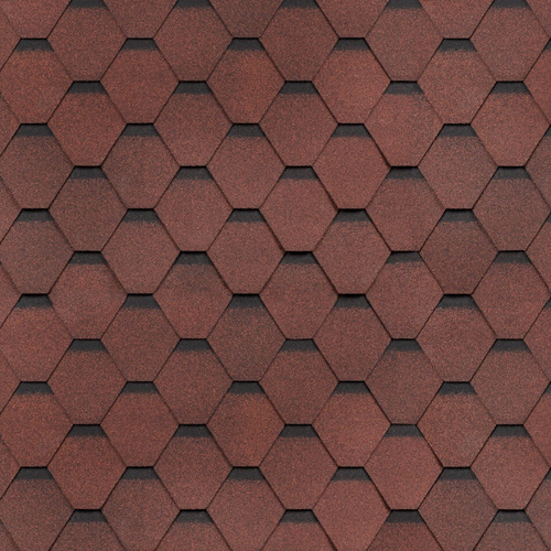 Гибкая черепица ТехноНиколь Shinglas Ультра Самба Рубин, 3 м2/упак