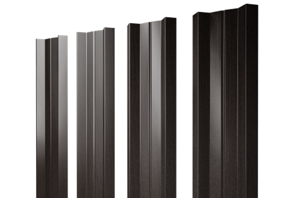 Штакетник М-образный А с прямым резом 0,45 Print Elite Coffee Wood TwinColor