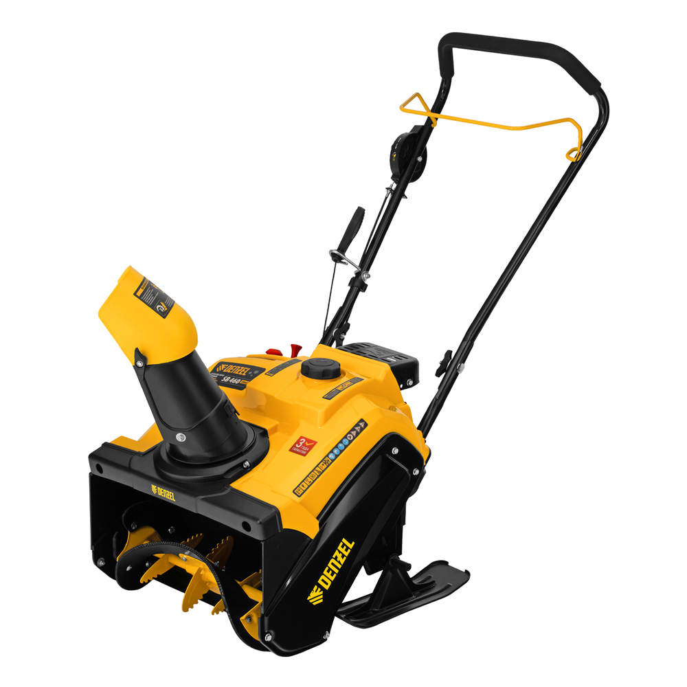 Бензиновая снегоуборочная машина SB 460 Sled, 99cc, лыжи ручной старт// Denzel