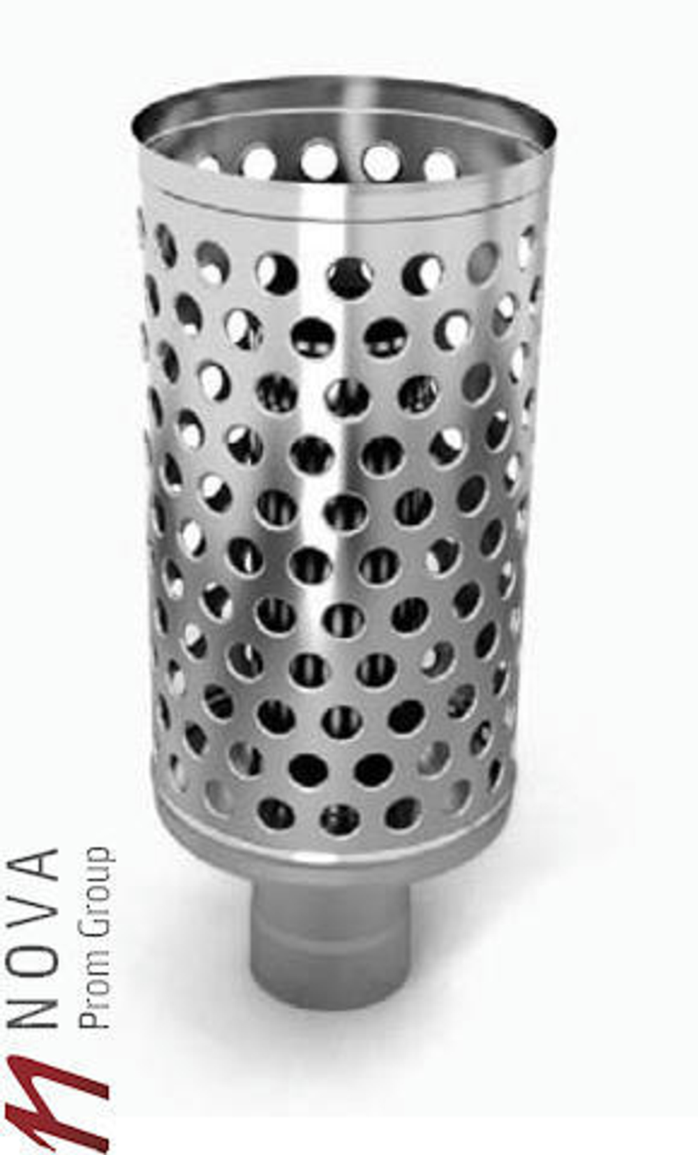 Каменка натрубная ТМФ Дизель, нерж, 1/0.5мм, ф115/253мм, L=0,618м