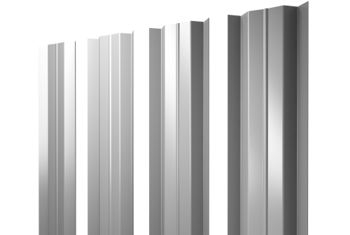 Штакетник М-образный В с прямым резом 0,4 PE RAL 9003 сигнальный белый
