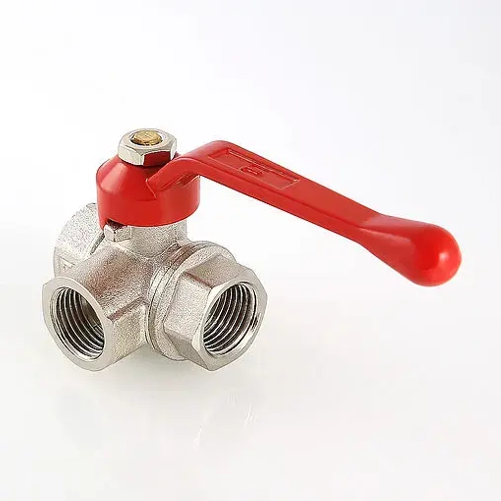Кран шаровый трехходовой/T ½"в x ½"в x ½"в Valtec VT.361.N.04